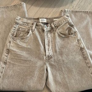 Citizens Gaucho High Rise Cropped Wide Leg jeans